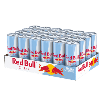RedBull Zero energijska pijača s tavrinom in kofeinom, brez sladil, karton, 24 x 250 ml
