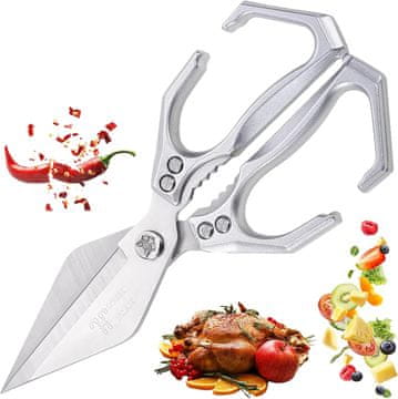 Netscroll Večnamenske kuhinjske škarje z odpiralcem za orehe, KitchShears