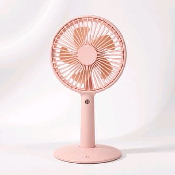 MULIN SRLS 2v1 Polnilni Ventilator 13cm - Roza