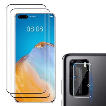 Infostyle Zaščitno steklo + zaščita za kamero za Huawei P40 Pro (2+2kosa)