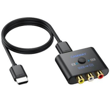 Infostyle CAMWAY RCA v HDMI pretvornik 1080P, AV/CVBS, PAL/NTSC, digitalna konverzija