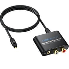 Infostyle CAMWAY DAC pretvornik 192kHz SPDIF/Optični na RCA in 3.5 mm