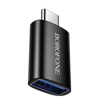Infostyle Borofone adapter BV26C – USB-C na USB, črna