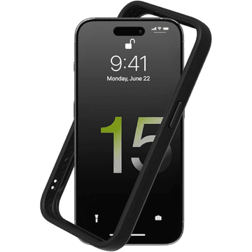Infostyle Ovitek za telefon "Rhinoshield CrashGuard" iPhone 15 Pro Max, črna Črna