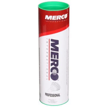 Merco Profesionalni badminton žogice zelena pakiranje cevi 6 kosov