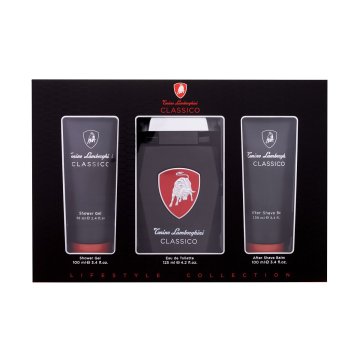 Lamborghini Classico darilni set toaletna voda 125 ml + gel za prhanje 100 ml + balzam po britju 100 ml za moške