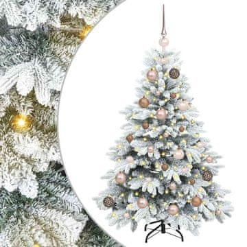 Vidaxl Umestno božično drevo med 150 LED Bela 120 cm PE in PVC