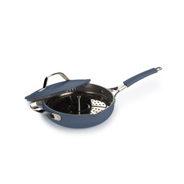 Rosmarino All In One globoka ponev s pokrovom, 24 cm, modra