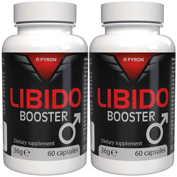 Fyron Libido Booster - 120 kapsul (2x60) visoko dozirano - L-arginin, cink, selen, maca in ginseng - Originalni švicarski recept - Vegansko in rastlinsko - 2 kosa