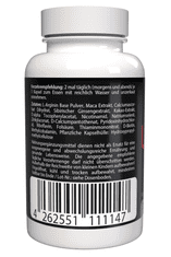 Fyron Libido Booster - 120 kapsul (2x60) visoko dozirano - L-arginin, cink, selen, maca in ginseng - Originalni švicarski recept - Vegansko in rastlinsko - 2 kosa