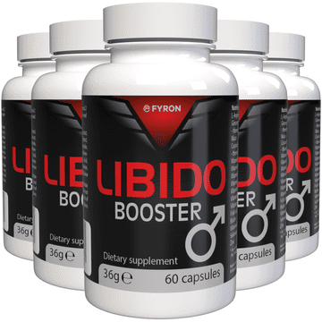 Fyron Libido Booster - 300 kapsul (5x60) visoko dozirano - L-arginin, cink, selen, maca in ginseng - Originalni švicarski recept - Vegansko in rastlinsko - 5 kosov