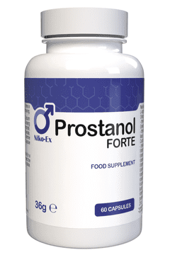 Niko-Ex Prostanol Forte - 60 kapsul visoko dozirano - L-arginin, cink, selen, maca in ginseng - Originalni recept iz Švice - Vegansko in rastlinsko - 1 kos