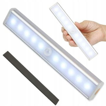 Verkgroup LED samolepilna svetilka s senzorjem gibanja magnetna 19cm