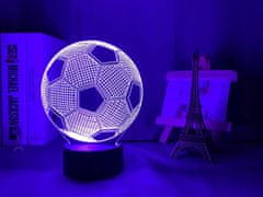 Verkgroup USB LED RGB 3D dekorativna svetilka nogometna žoga daljinec