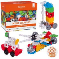MARIOINEX Marioinex Mini Waffle Konstruktor Komplet gradbenih kock, mehke kocke za otroke, varne – 500 kosov