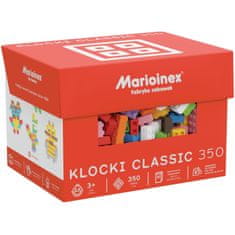 MARIOINEX Marioinex Mini Waffle Classic Komplet gradbenih kock, mehke kocke za otroke, varne – 350 kosov
