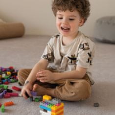 MARIOINEX Marioinex Mini Waffle Classic Komplet gradbenih kock, mehke kocke za otroke, varne – 350 kosov