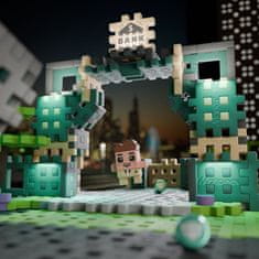 MARIOINEX Marioinex Mini Waffle City: Napad na banko, komplet gradbenih kock, mehke kocke za otroke, varne – 148 kosov