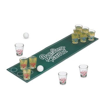 Northix Mini Beer Pong set s kozarci in ping pong žogicami