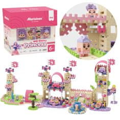 MARIOINEX Marioinex Mini Waffle Princesa, komplet gradbenih kock, mehke kocke za otroke, varne – 280 kosov