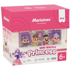 MARIOINEX Marioinex Mini Waffle Princesa, komplet gradbenih kock, mehke kocke za otroke, varne – 280 kosov