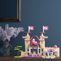 MARIOINEX Marioinex Mini Waffle Princesa, komplet gradbenih kock, mehke kocke za otroke, varne – 280 kosov