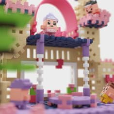 MARIOINEX Marioinex Mini Waffle Princesa, komplet gradbenih kock, mehke kocke za otroke, varne – 280 kosov