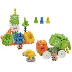 MARIOINEX Marioinex Mini Waffle City: Smetarski tovornjak, komplet gradbenih kock, mehke kocke za otroke, varne – 148 kosov