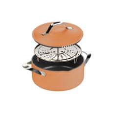 Rosmarino All In One lonec s pokrovom, 24 cm, oranžen
