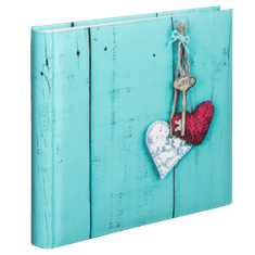 Hama Jumbo album "Rustico", 30x30 cm, 100 belih strani, Love Key