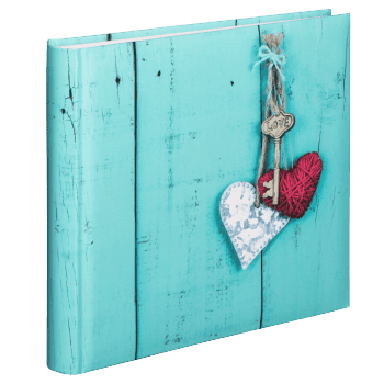 Hama Jumbo album "Rustico", 30x30 cm, 100 belih strani, Love Key