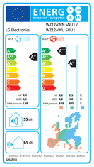 LG DualCool Pro WIFI WZ12AWN stenska klimatska naprava, z montažo