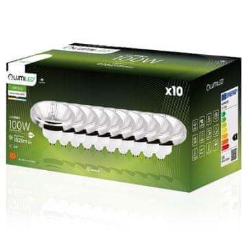 shumee 10x LED žarnica GU10 reflektor ES111 15W = 100W 1521lm 4000K nevtralna 24° srebrna LUMILED