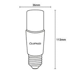 LUMILED 6x E27 cevasta T37 LED žarnica 10W = 75W 1055lm 4000K nevtralna 200°