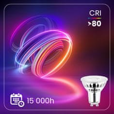 shumee 10x LED žarnica GU10 reflektor PAR16 6W = 50W 580lm 3000K topla 120° LUMILED