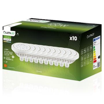 LUMILED 10x LED žarnica GU10 reflektor ES111 15W = 100W 1521lm 4000K nevtralna 38°