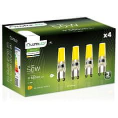 LUMILED 4x G9 LED žarnica v kapsuli 5W = 60W 550lm 4000K nevtralna 360° osvetljena z žarilno nitko