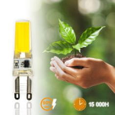 LUMILED 4x G9 LED žarnica v kapsuli 5W = 60W 550lm 6500K hladno osvetljena 360° žarnica z žarilno nitko