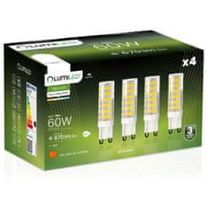 LUMILED 4x G9 LED kapsulna žarnica 7W = 60W 670lm 4000K nevtralna 360°