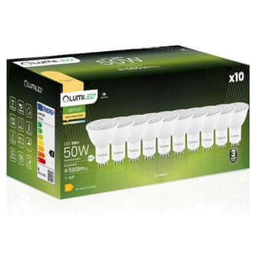 shumee 10x LED žarnica GU10 reflektor PAR16 6W = 50W 580lm 3000K Topla temperatura 24° 36° 60° LUMILED