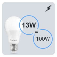 LUMILED 6x LED žarnica E27 A60 13W = 100W 1521lm 3000K Topla svetloba 260°