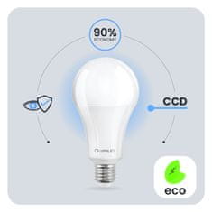 LUMILED 3x LED žarnica E27 A95 24W = 200W 3452lm 6500K hladno 260°