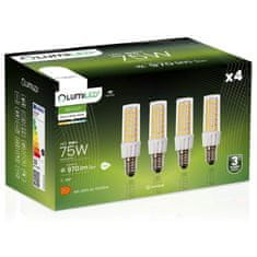 LUMILED 4x LED žarnica E14 cevasta T25 10W = 75W 970lm 4000K nevtralna 320° svetilnost