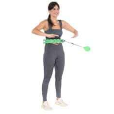 HMS HHW01 hula hoop zelene barve s čepi in utežjo
