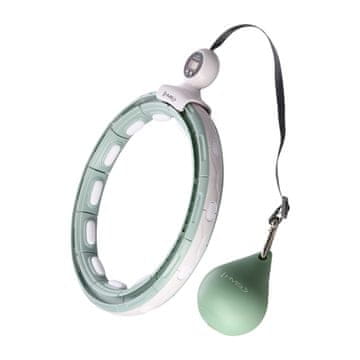 HMS HHM15 HULA HOOP ZELENÁ MAGNETICKÁ SO ZÁVAŽÍM + POČÍTADLO HMS