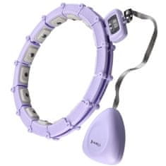 HMS HHM14 hula hoop vijoličen z magneti in utežjo + števec