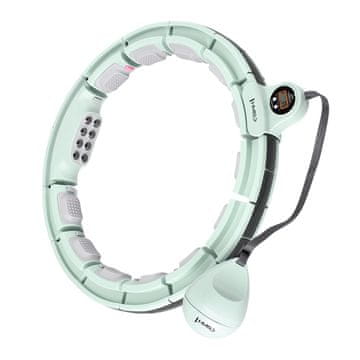 HMS HHM13 HULA HOOP ZELENÁ MAGNETICKÁ SO ZÁVAŽÍM + POČÍTADLO HMS
