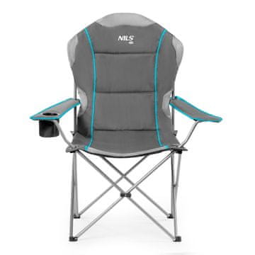 NILS CAMP NC3080 svetlo siv kamping stol