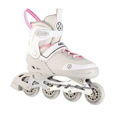 Nils Extreme NH18188A 2v1 SIVO-ROZA VELIKOST L (39-43) ROLARJI S HOKEJSKIM ROKAVOM