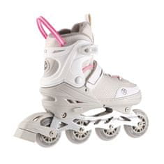 Nils Extreme NH18188A 2v1 SIVO-ROZA VELIKOST L (39-43) ROLARJI S HOKEJSKIM ROKAVOM